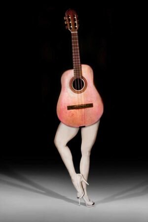 Walking Cuba / The Cuban Tres, a Traditional Guitar. Technique: Digitally Intervened Photography