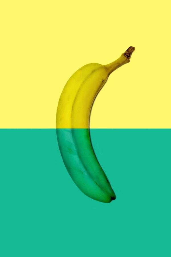 Moods. Half ripe or half green banana. 2024