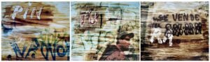 Triptico: Painting 2003.  Technique: Photocovered Syllabism