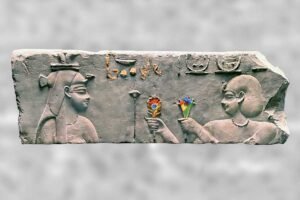 Reliefs with offerings in a pharaoh's temple  / The great power that dominates the world in the 21st century offering its humans Google. 2022