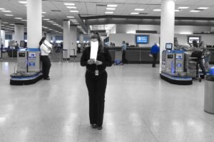 New Man in Airport . 2018